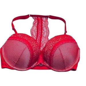 Victoria's Secret Vibrant Red Lace Bra